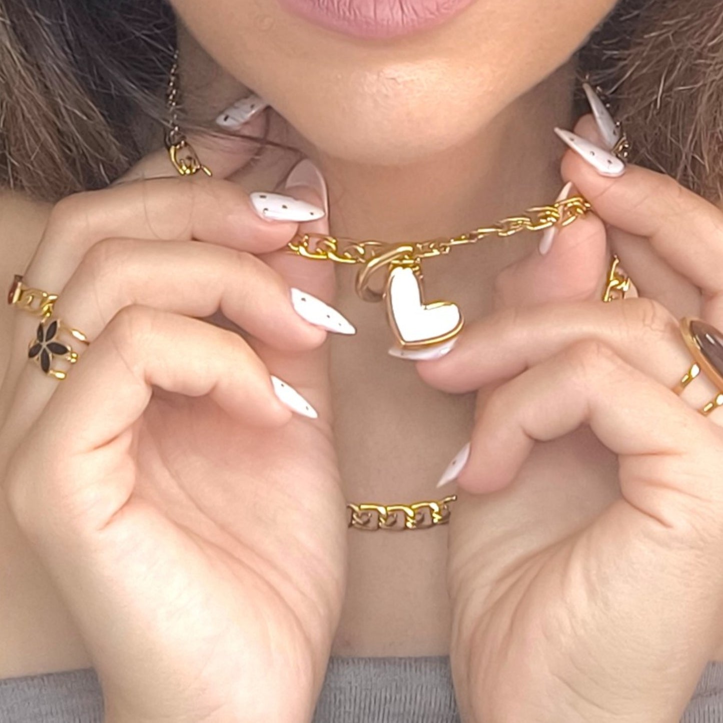 Charm Corazón Blanco