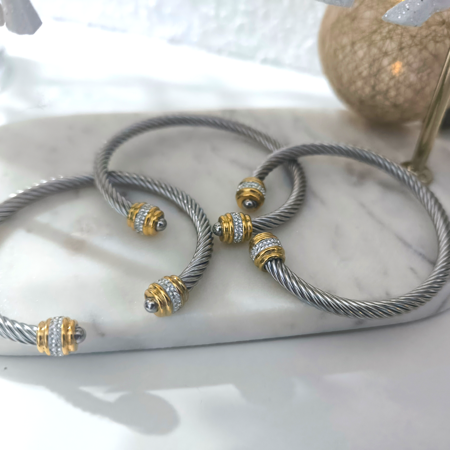 Brazalete eterno plata circonitas