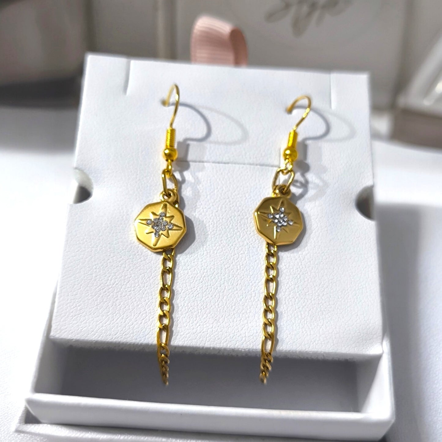 Pendientes Estrella Brújula Dangle