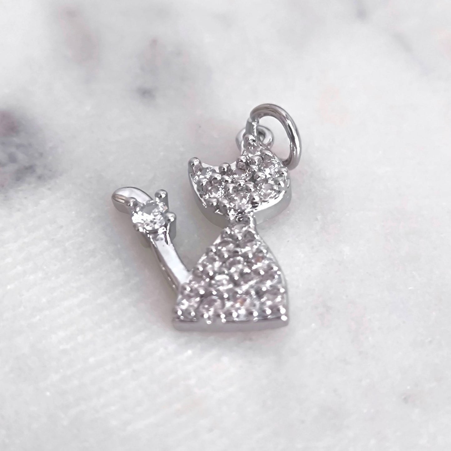 Charm Mystic Cat- Plata