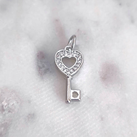 Charm Secret Heart – Plata
