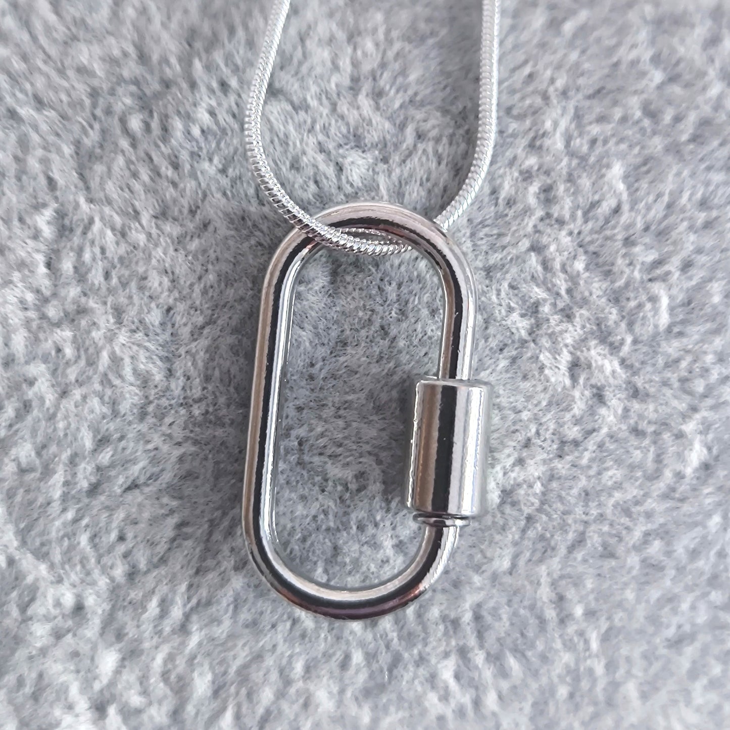 Hebilla ovalada medium plata