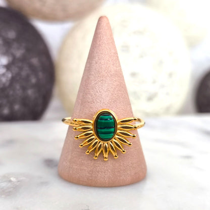 Anillo Egipcio Piedra Verde