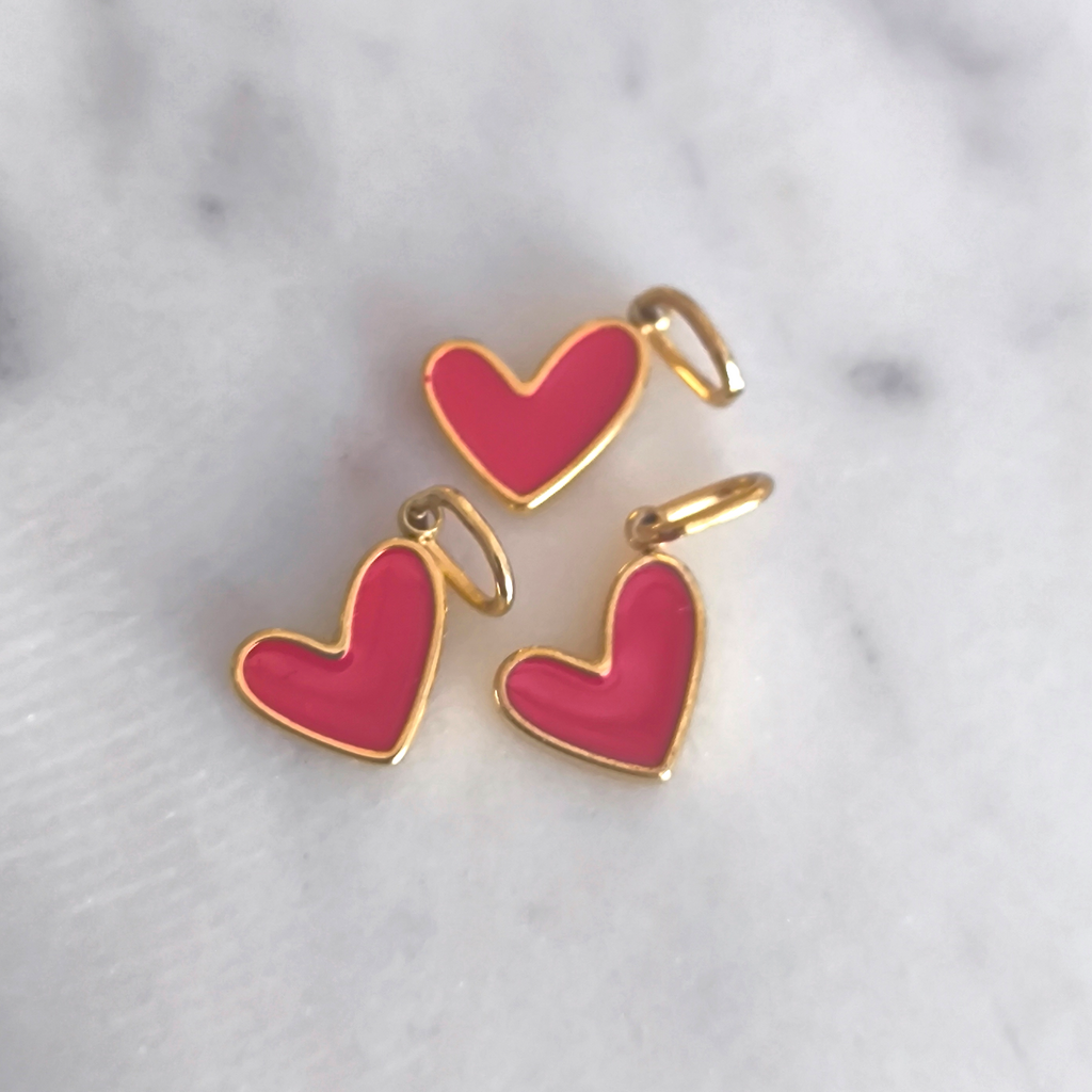 Charm Heart Mini Red