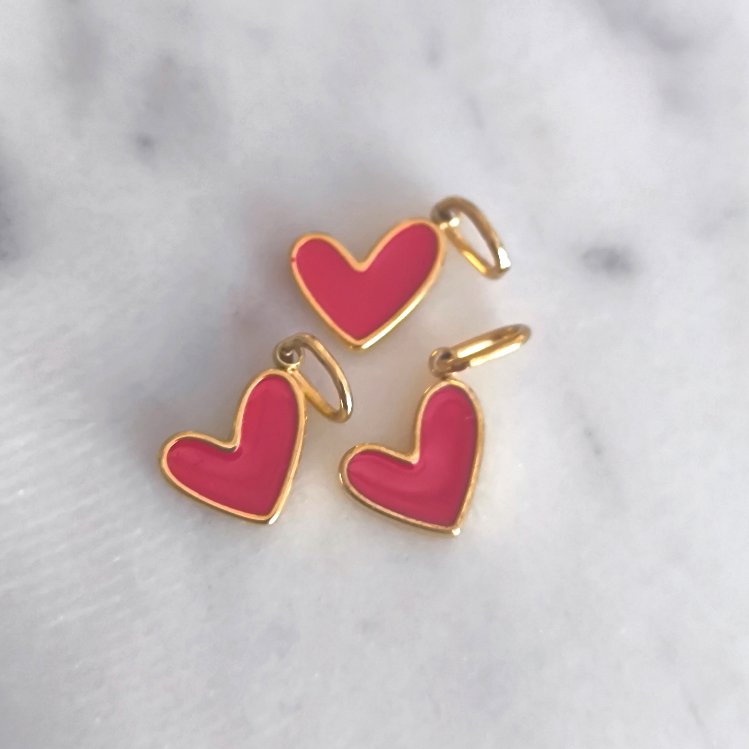 Charm Heart Mini Red