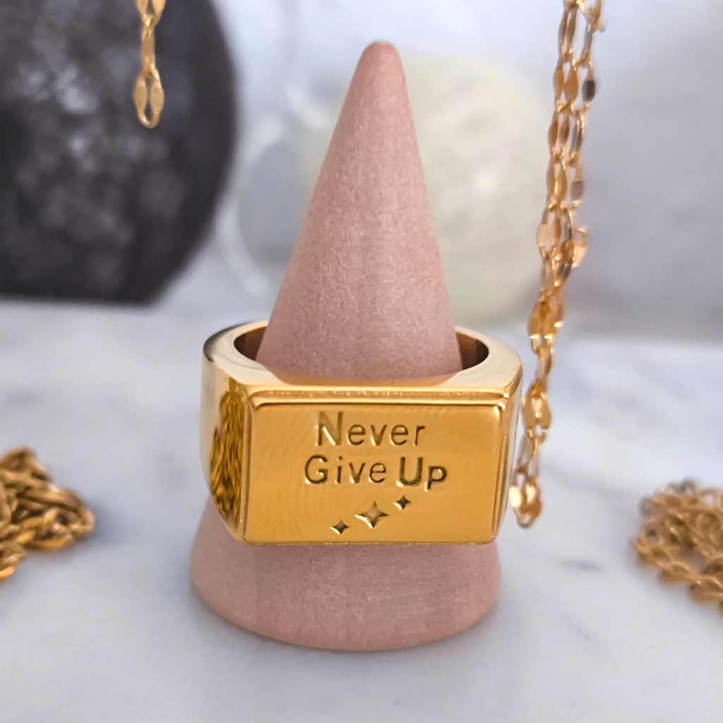 Anillo Never Give Up