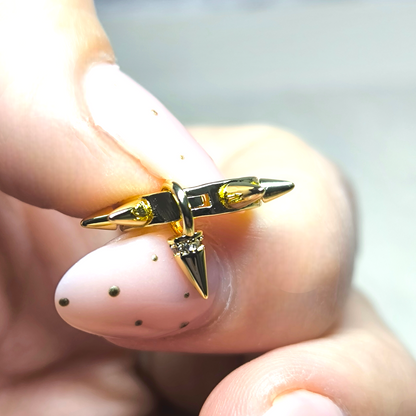 Aretes Círculo de Púas Circonita