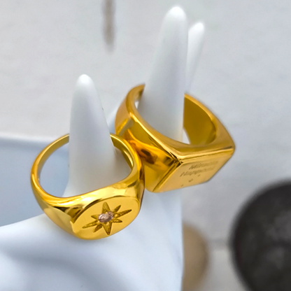 Anillo Estrella de Circonita