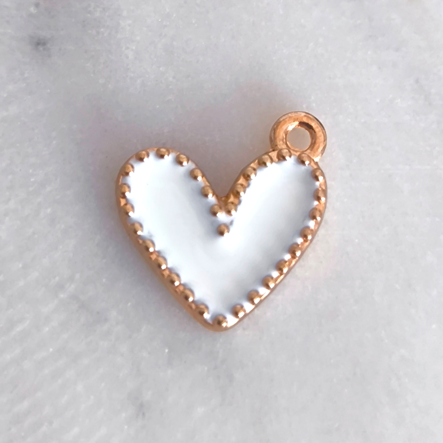 Heart Charm “White Glow”