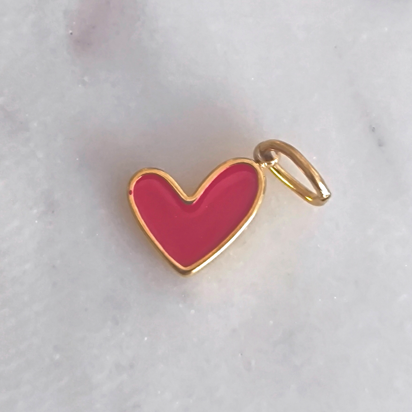 Charm Heart Mini Red