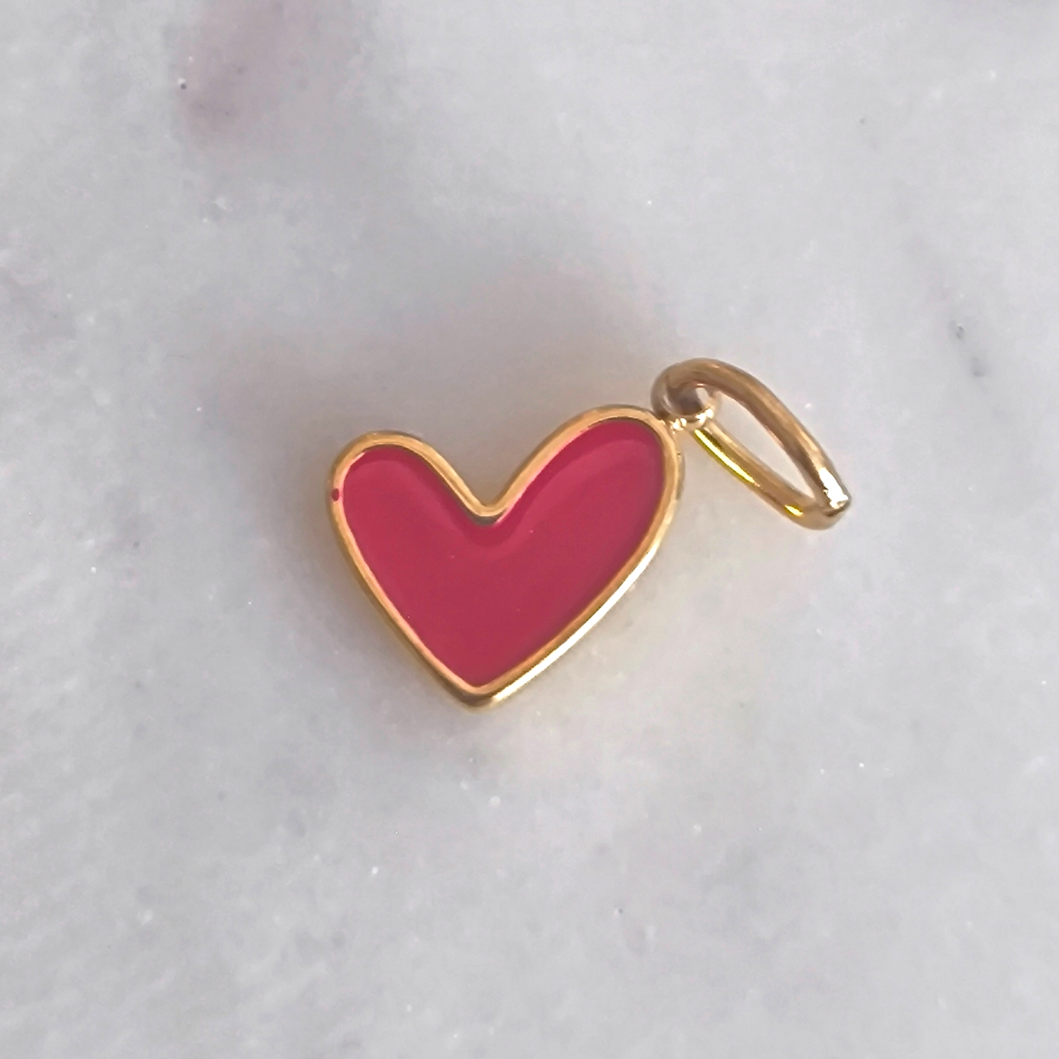 Charm Heart Mini Red