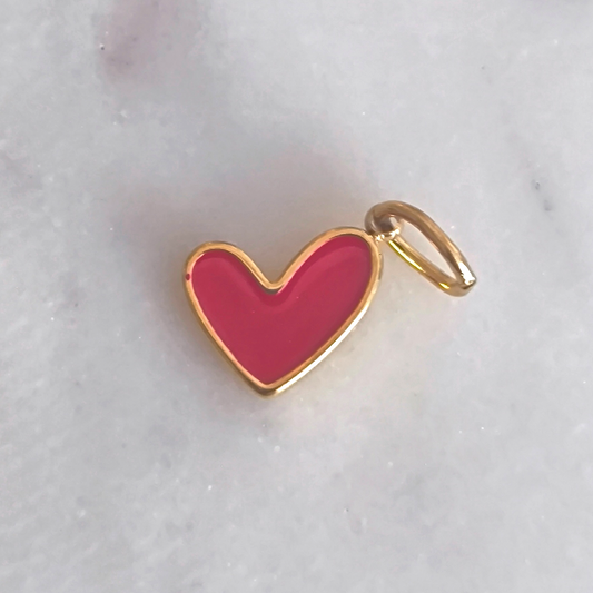 Charm Heart Mini Red