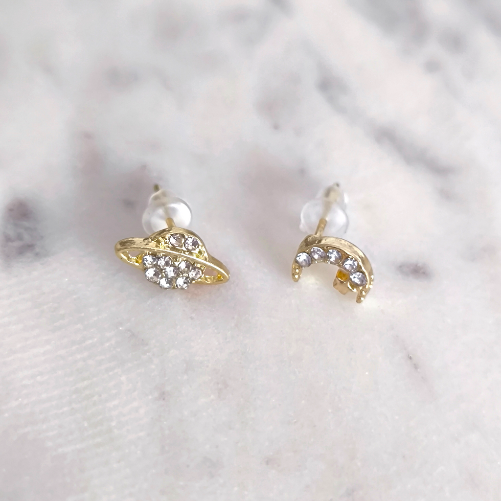 Aretes Mini Luna & Estrella · Aura DORÉE