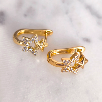 Aretes Doble Estrella