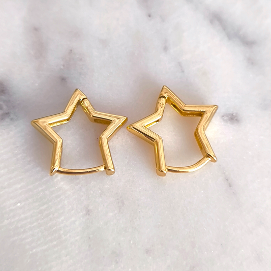 Aretes Estrella en Relieve