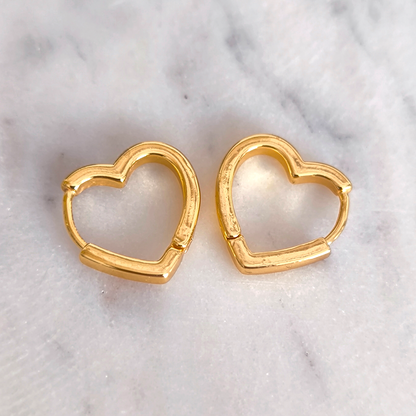 Aretes Corazón en Relieve