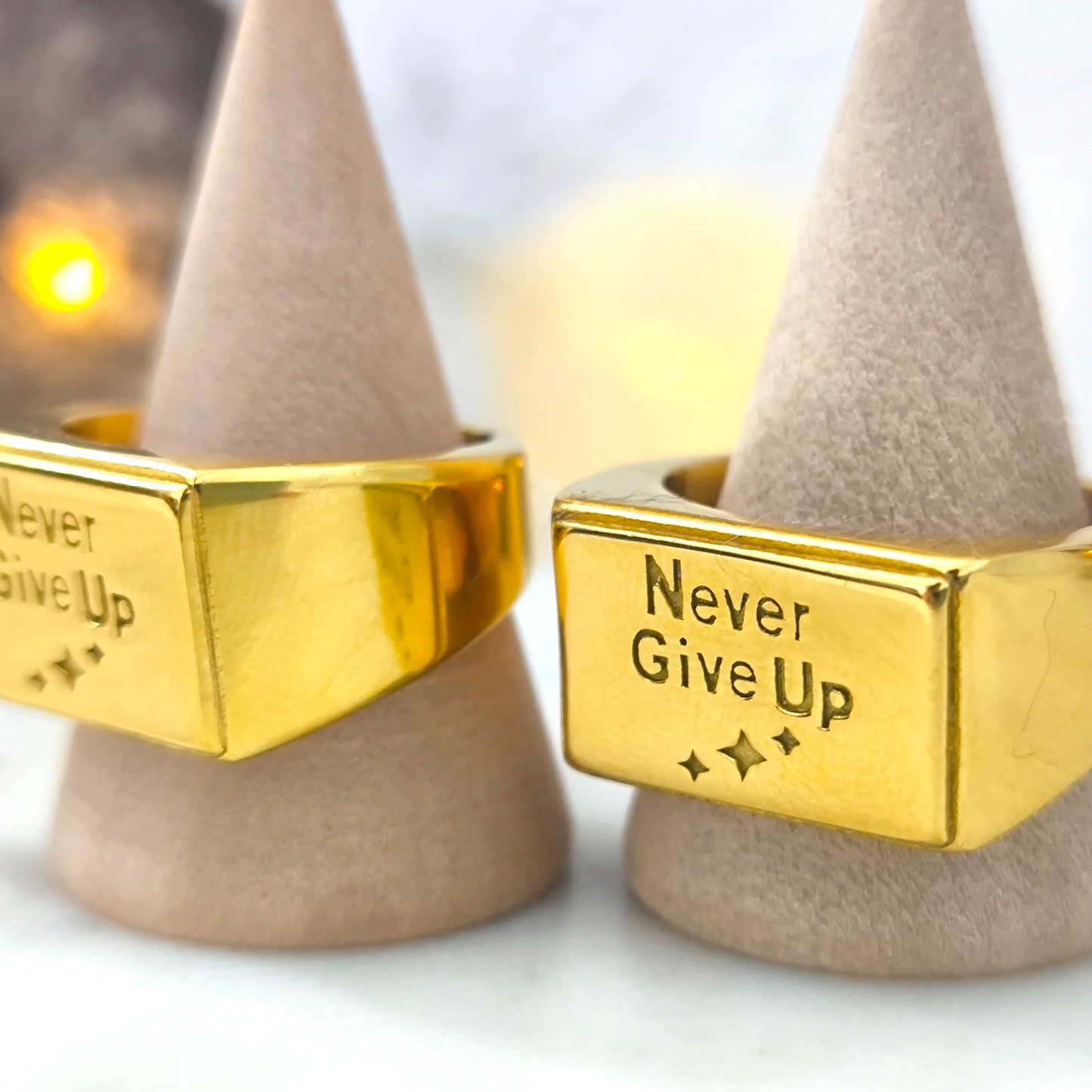 Anillo Never Give Up