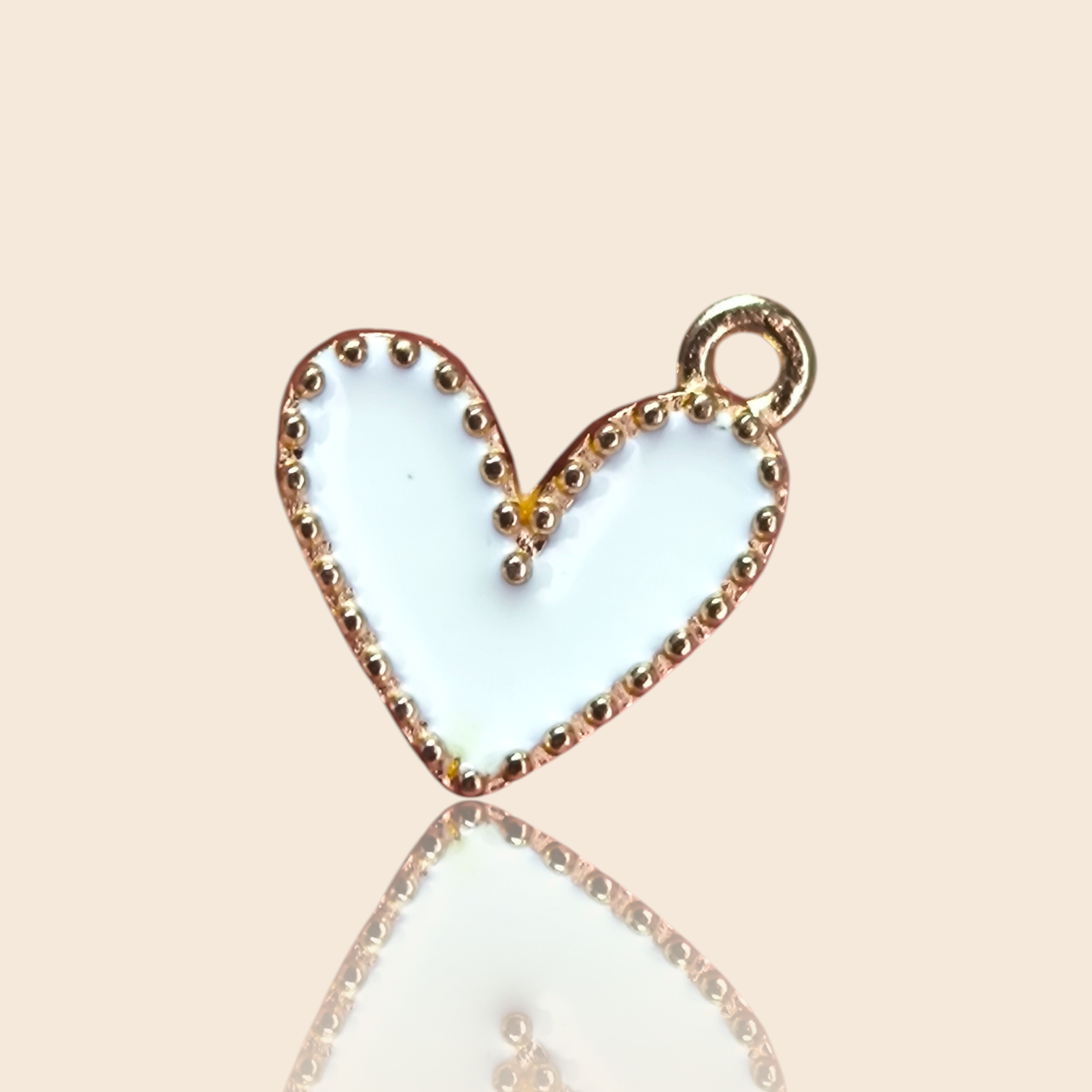 Heart Charm “White Glow”