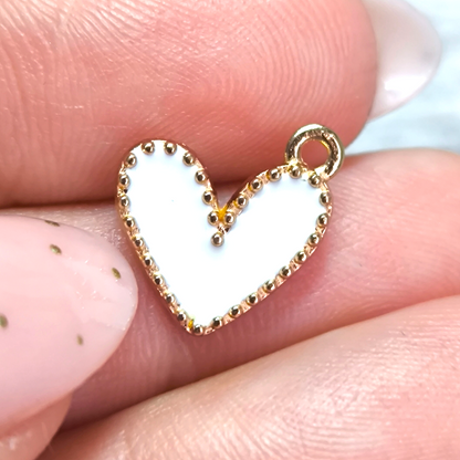 Heart Charm “White Glow”