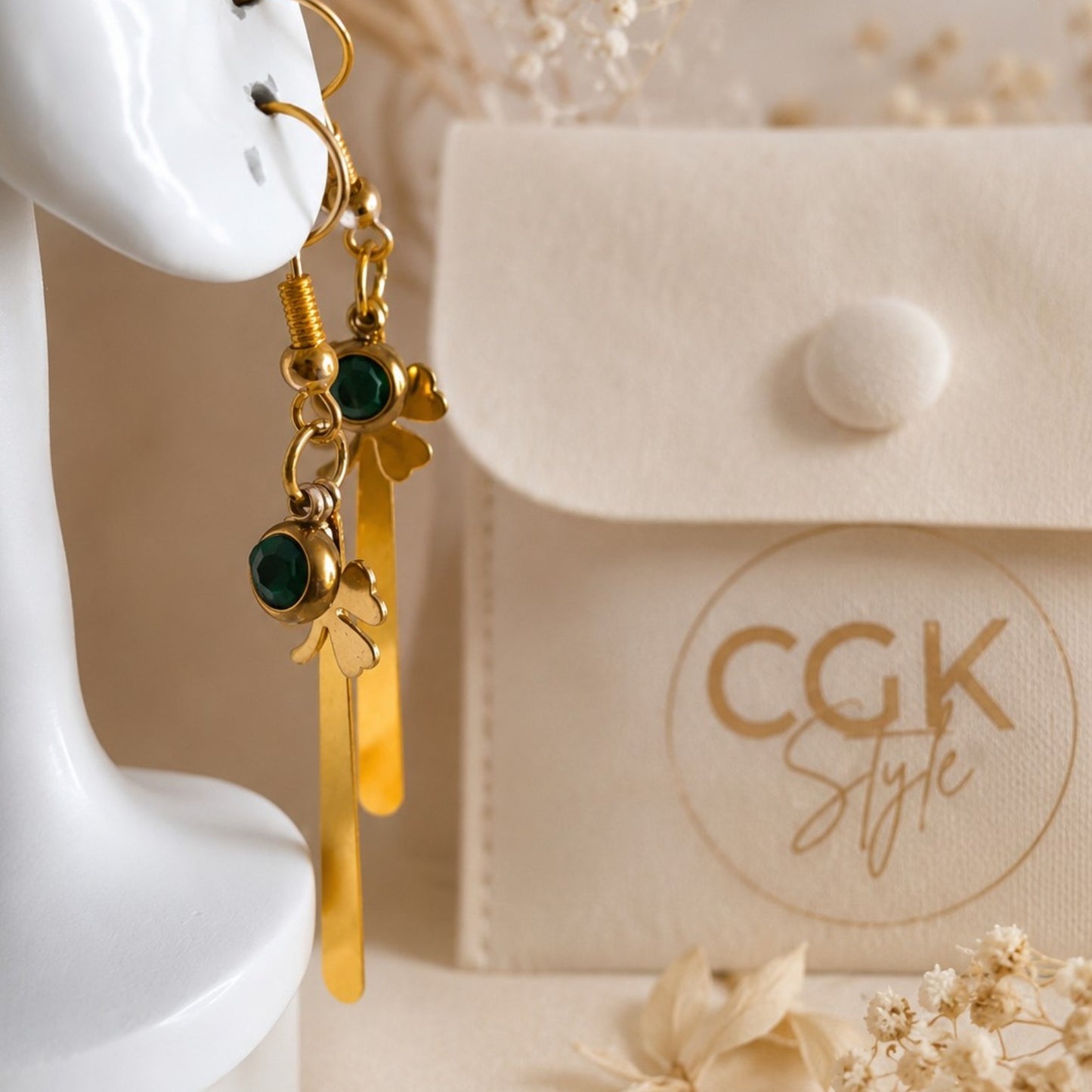 Pendientes Clover Dangle