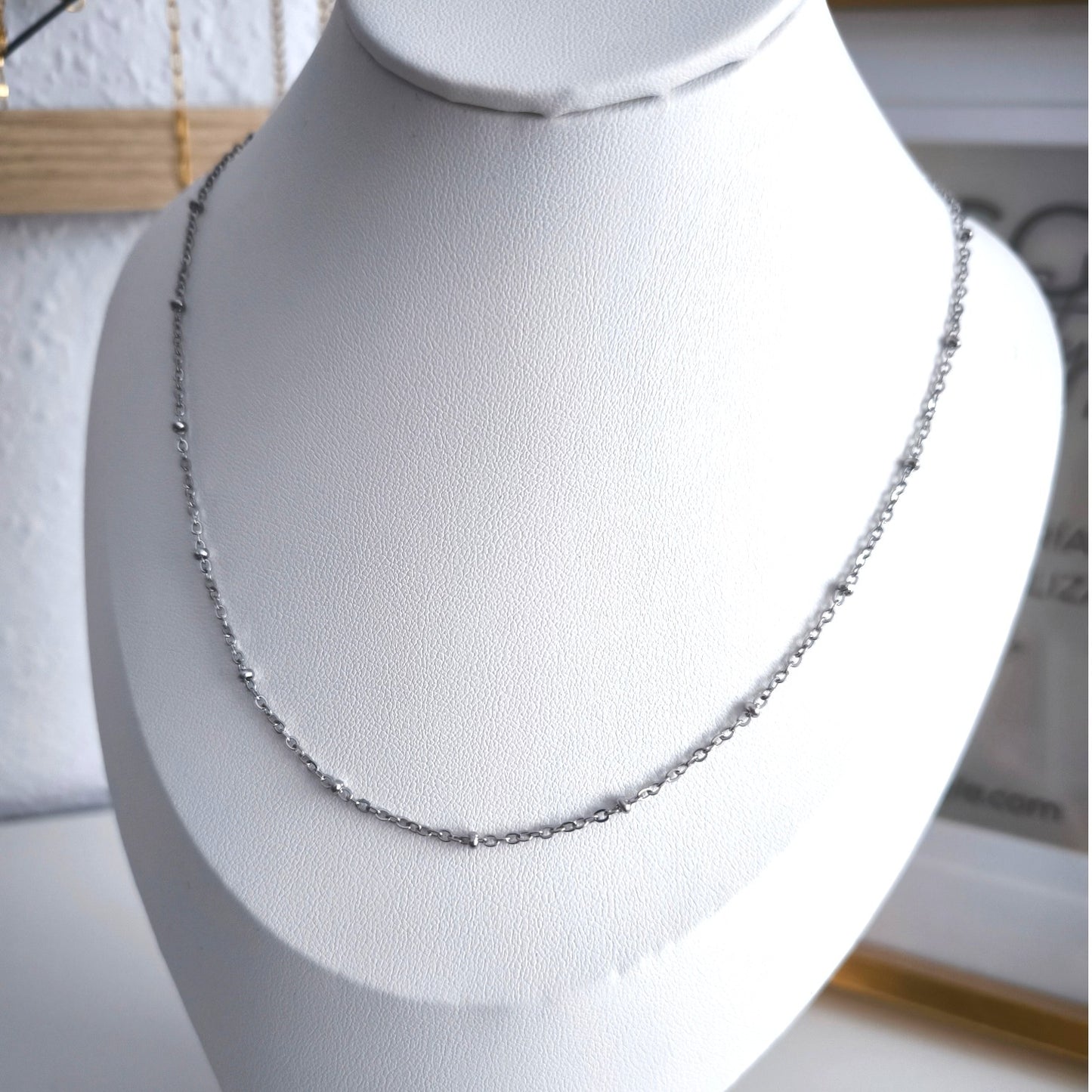 Cadena Dot Plata