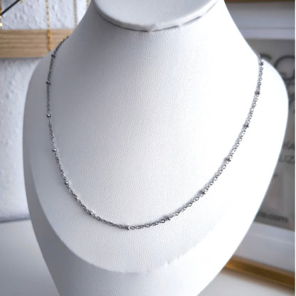 Cadena Dot Plata