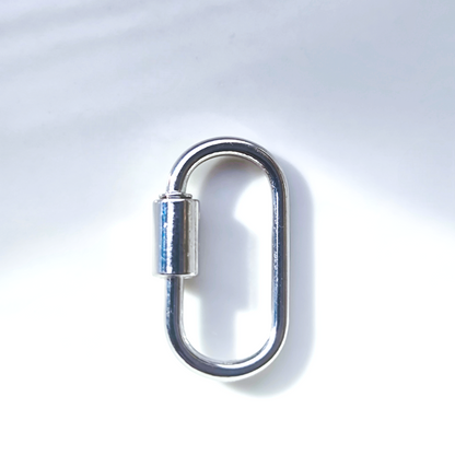 Hebilla ovalada medium plata