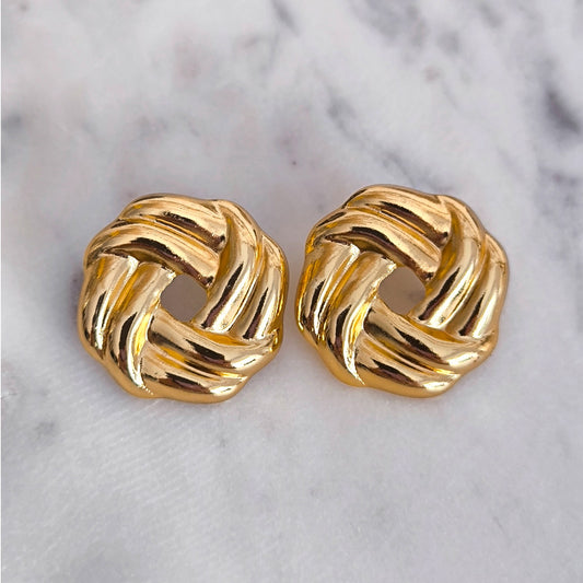 ARETES FLEUR DORÉE