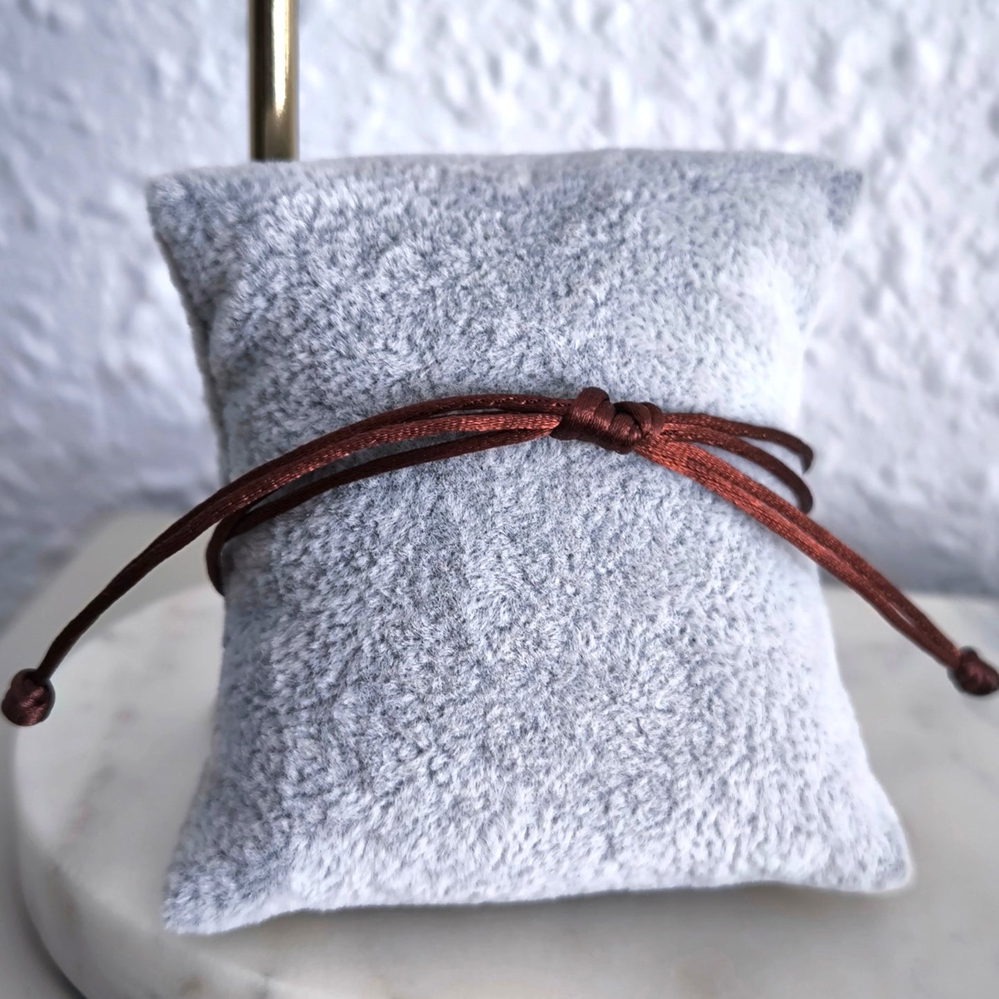 Pulsera Hilo Candado · plata