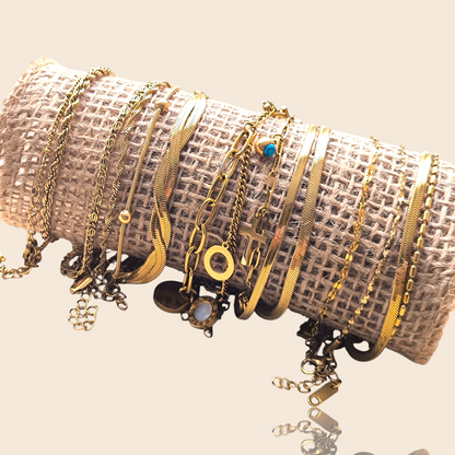 Pulsera Serpiente Dorado Doble