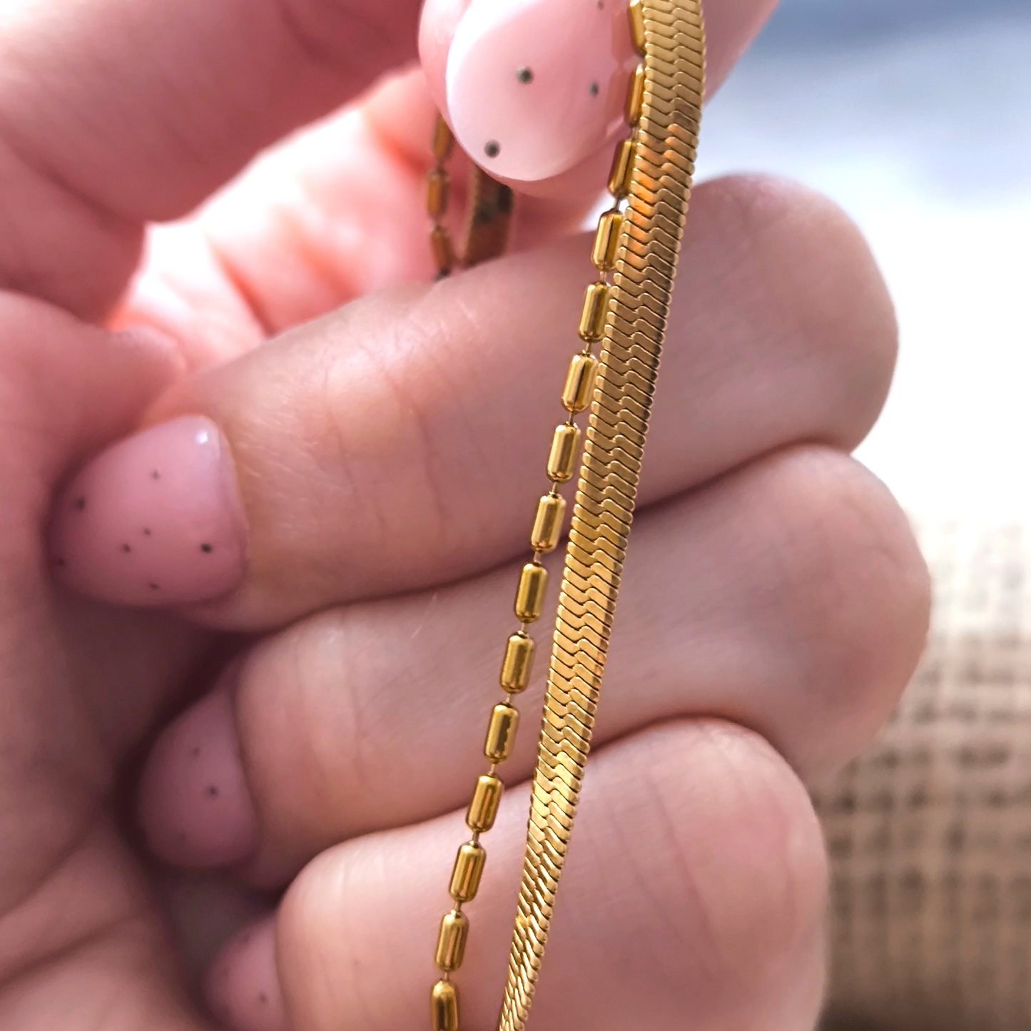 Pulsera Serpiente Dorado Doble