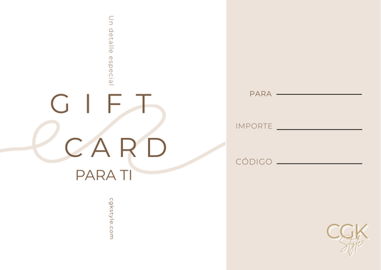 Tarjeta Regalo CGK Style