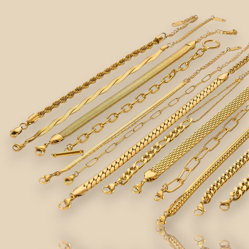 Pulsera Prisma Dorado