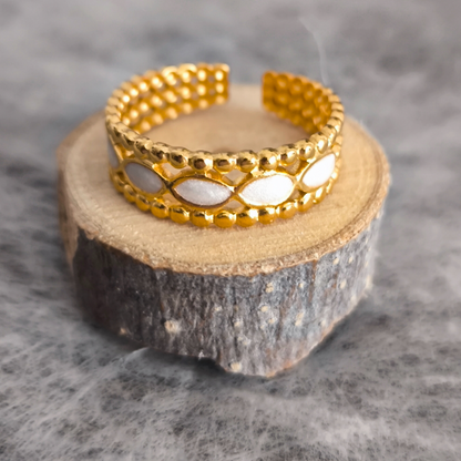 Anillo Amarante · Dorado Antirrosa