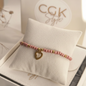 CGK Style – Pulsera Rosa Palo Cojín Blanco