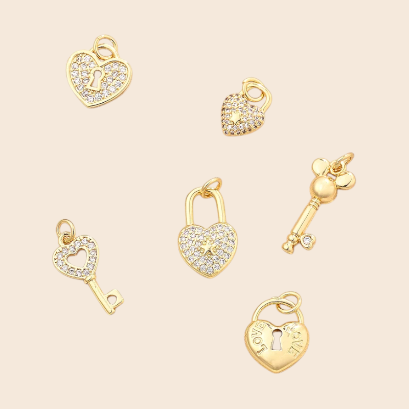 HEART LOCK CHARM - LOVE