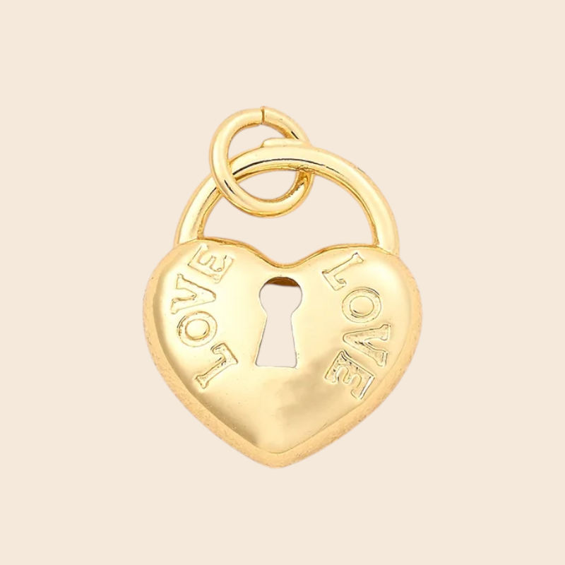 HEART LOCK CHARM - LOVE