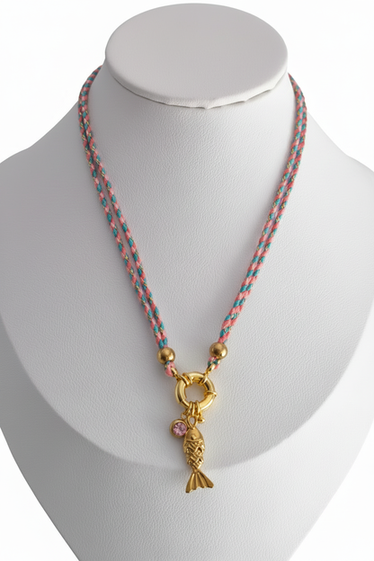 Colgante Fish Soul · Zirconia Pink