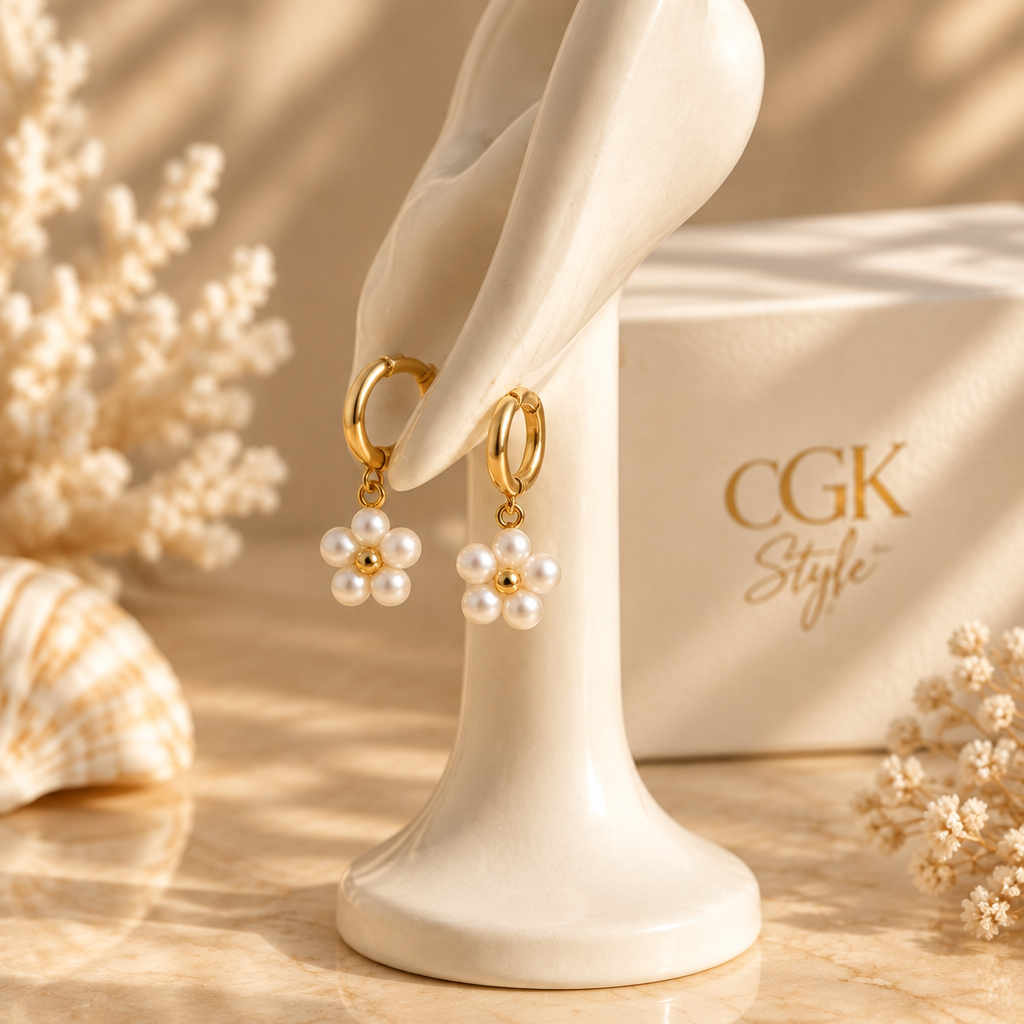 Pendientes Flower Soul en soporte CGK Style