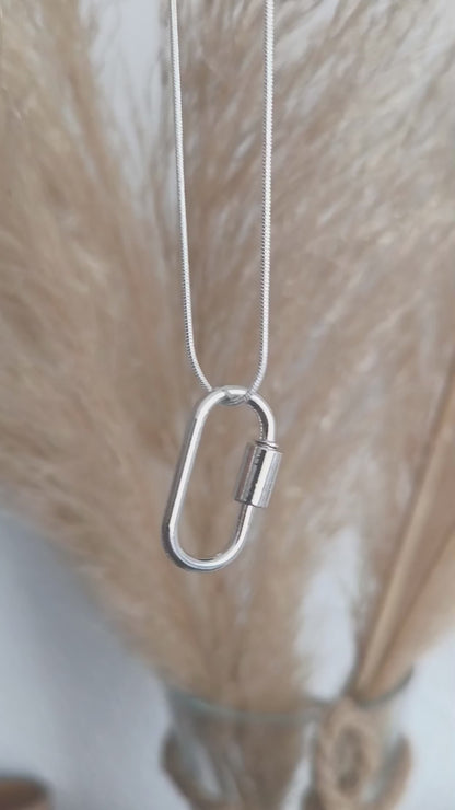 Hebilla ovalada medium plata