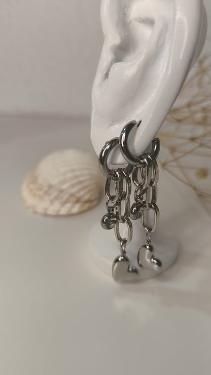 Pendientes Glow Heart Dangle
