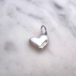 Charm Heart medium Plata