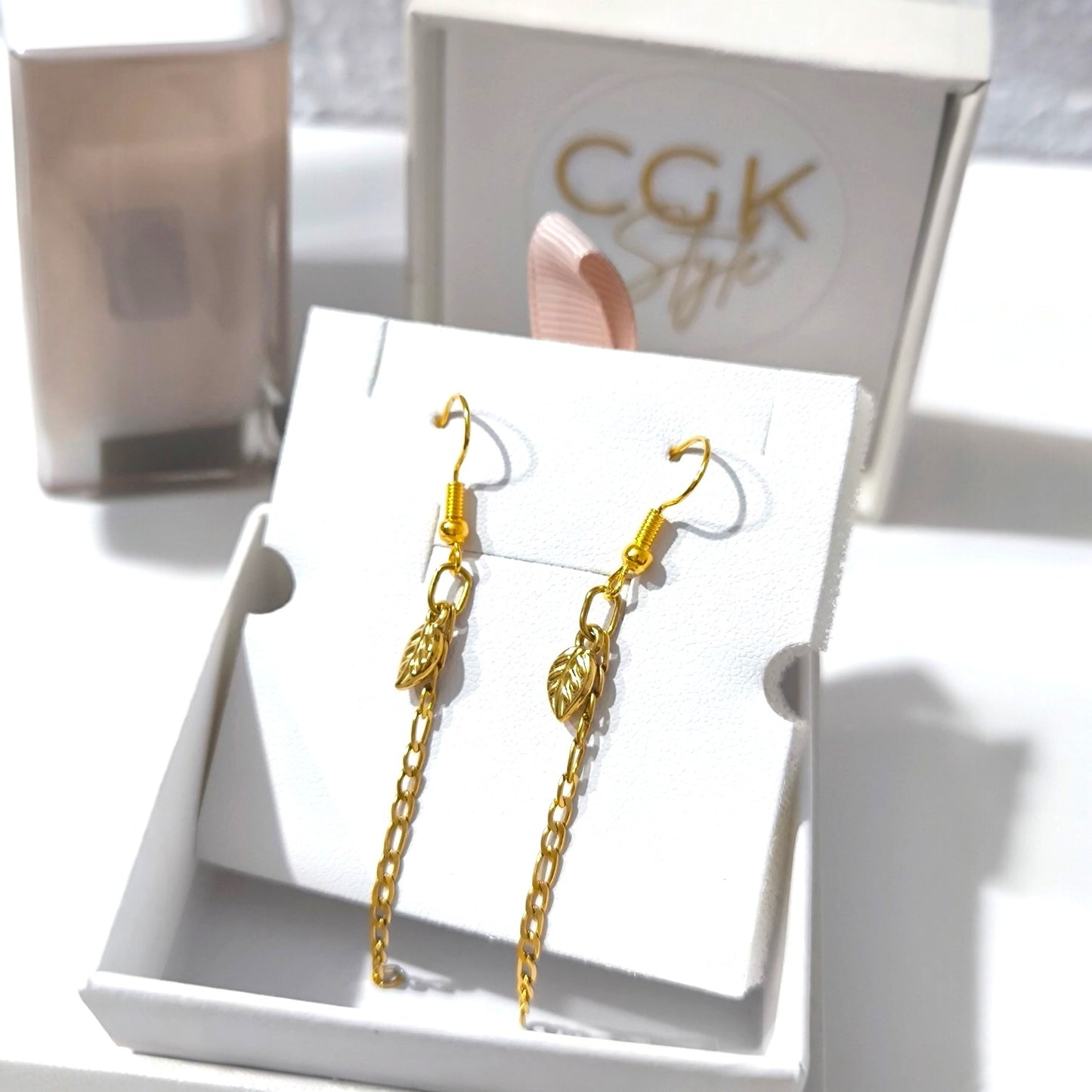 Pendientes Hoja Dangle