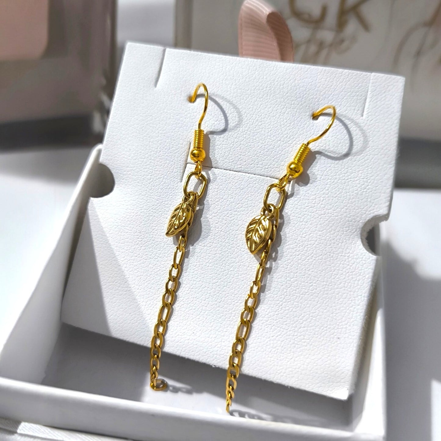 Pendientes Hoja Dangle