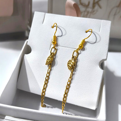 Pendientes Hoja Dangle