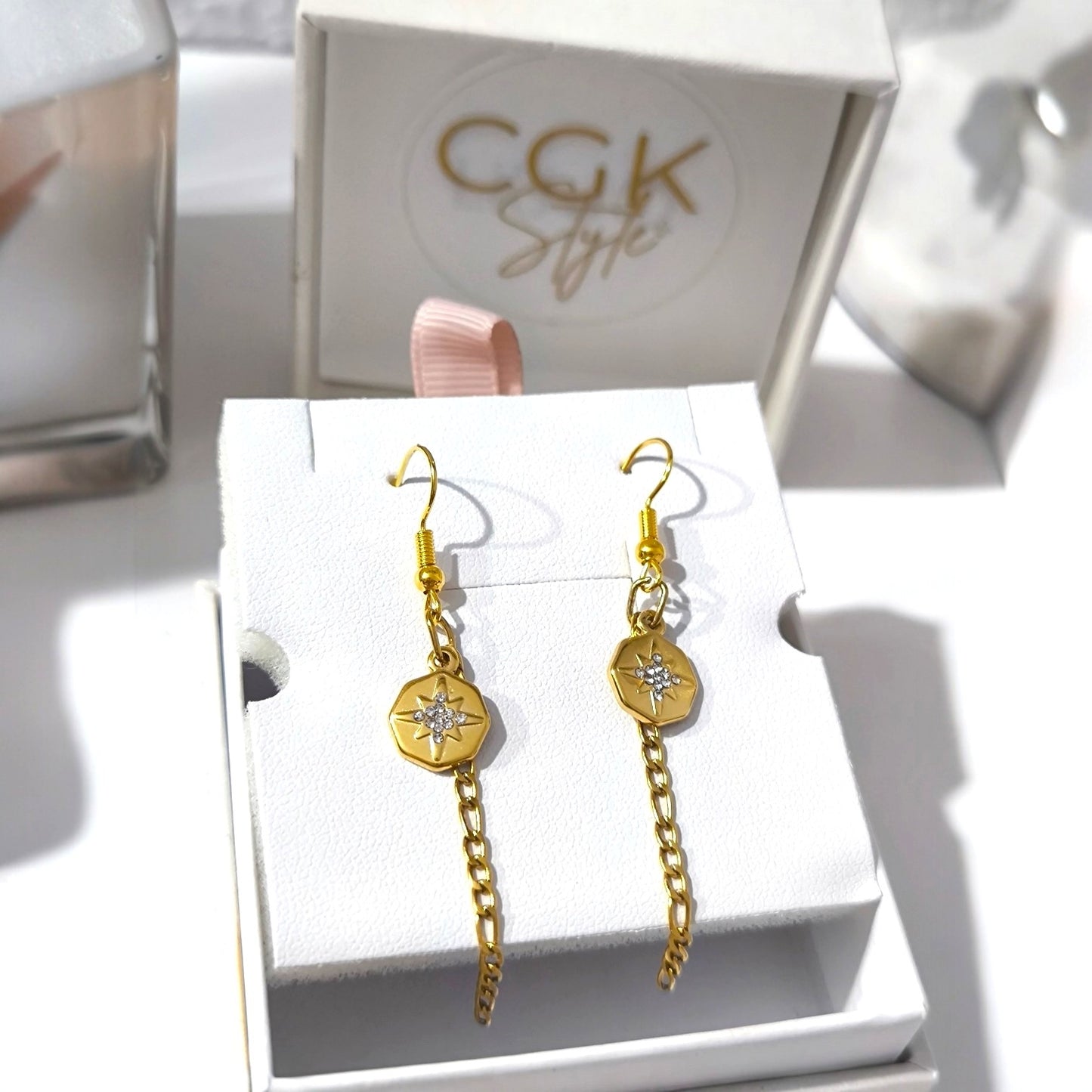 Pendientes Estrella Brújula Dangle