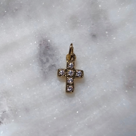Charm cruz mini brillante