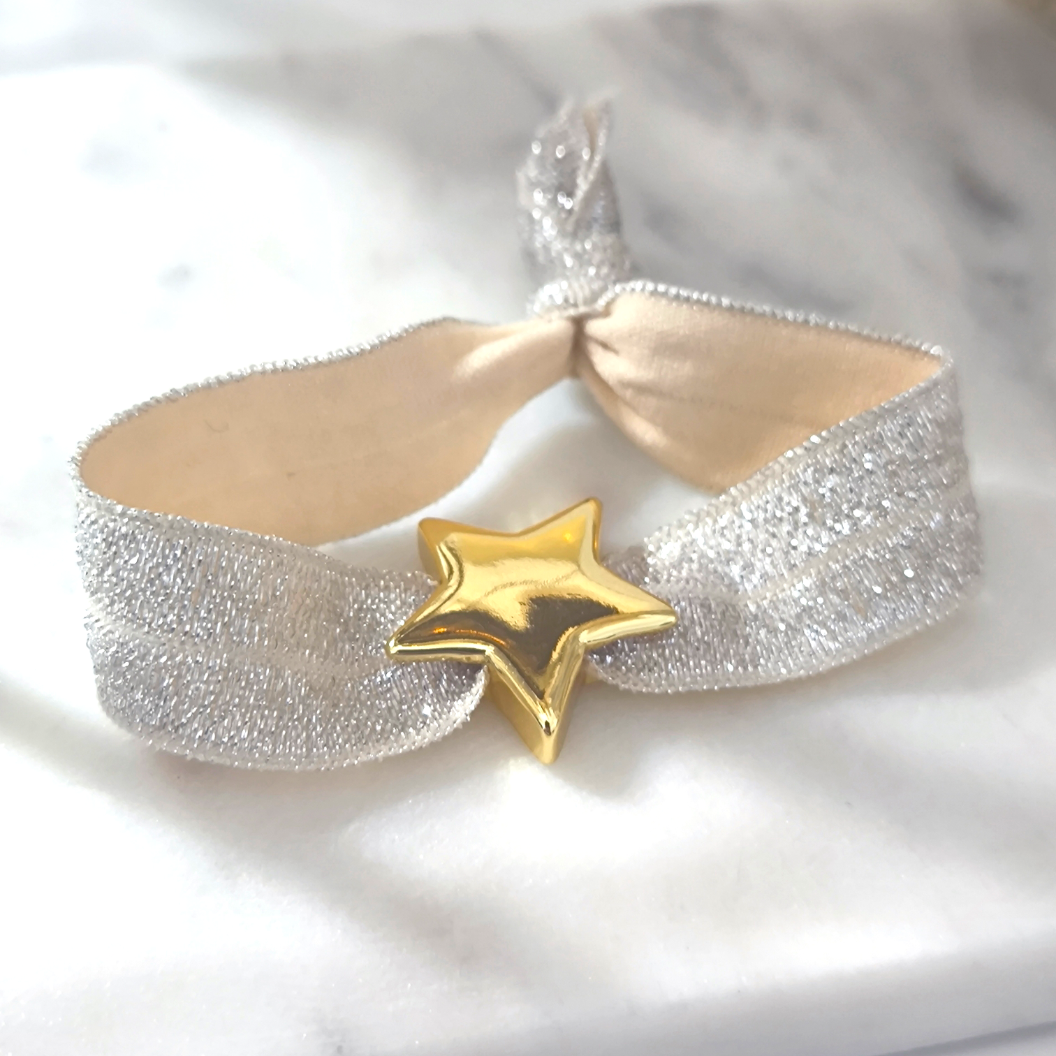 PULSERA ELÁSTICA BRILLO+CHARM SÍMBOLOS